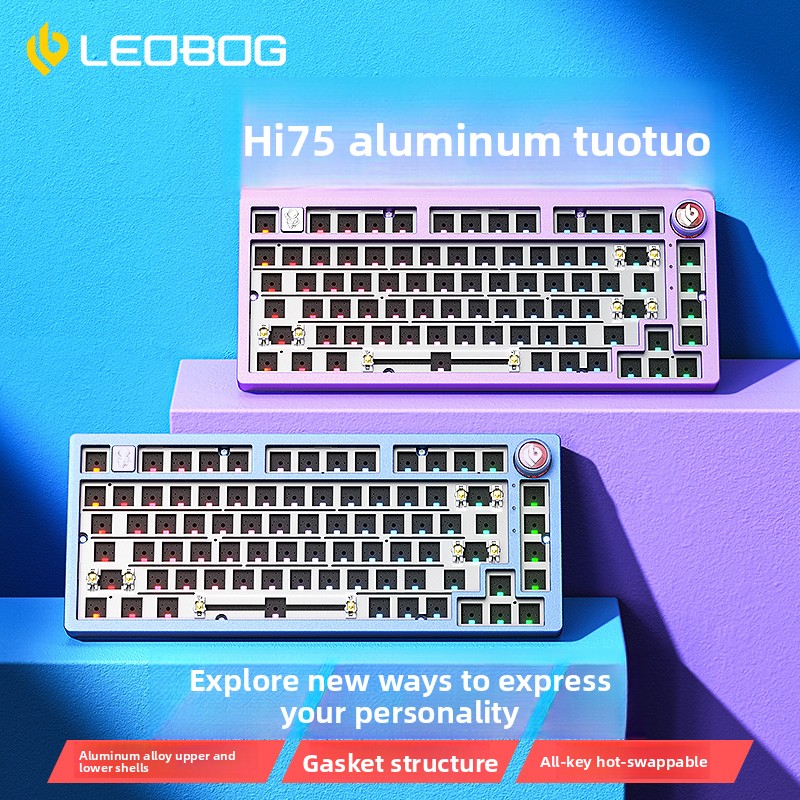 Gaming Keyboard Thocky - Механическая клавиатура LEOBOG Hi75 CNC из