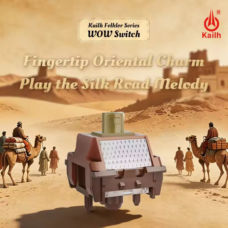 Gaming Keyboard Thocky - Механические переключатели Kailh Folklor Series Wow
