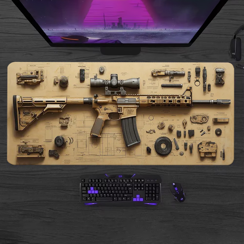 Gaming Keyboard And Mouse Pad - Мягкий игровой коврик для мыши и