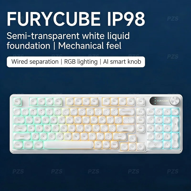 Gaming Keyboard Ip98 - Проводная клавиатура FURYCUBE IP98 с RGB-подсветкой,