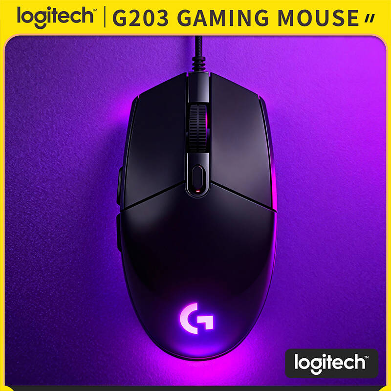 Logitech Mouse G203 - Игровая мышь Logitech G203 LIGHTSYNC RGB,
