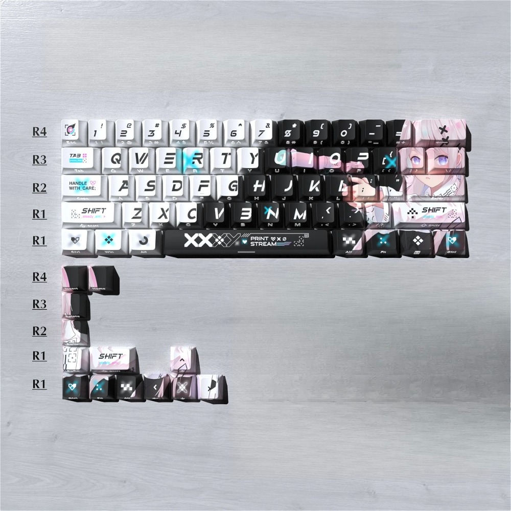 Gaming Keyboard Thocky - Тысячие колпачки для клавиш с двойной