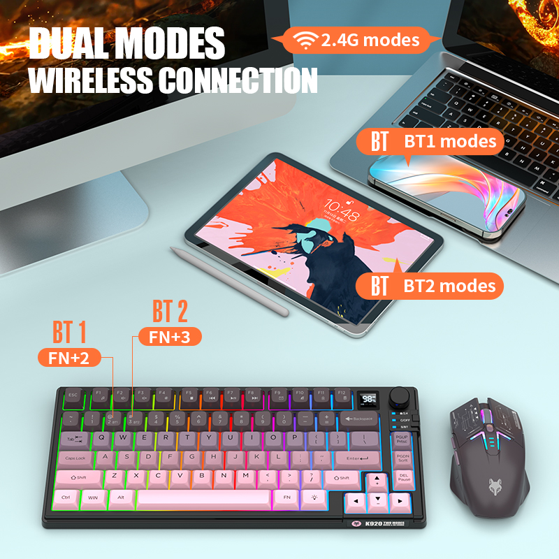 Двухрежимный беспроводной игро – обзор и цена Gaming Keyboard Mouse Wireless