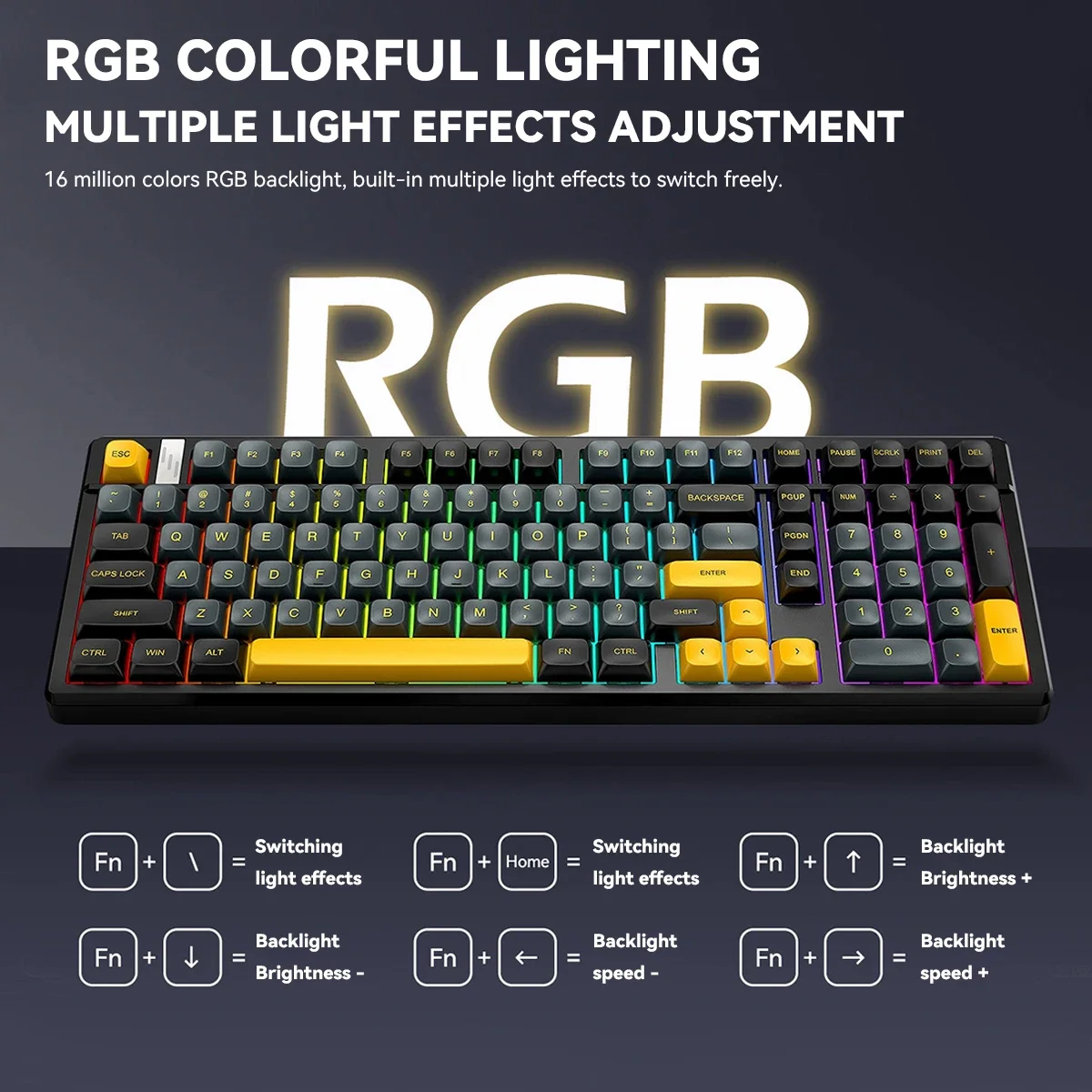 Беспроводная механическая игро – обзор и цена Gaming Keyboard Thocky