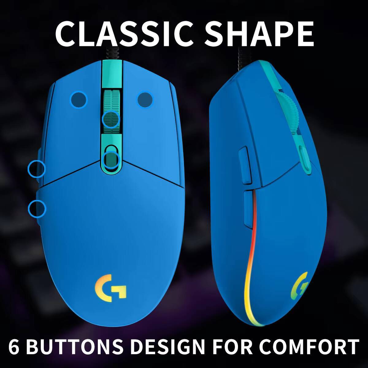 Игровая мышь Logitech G203 Pro – обзор и цена Logitech Mouse G203