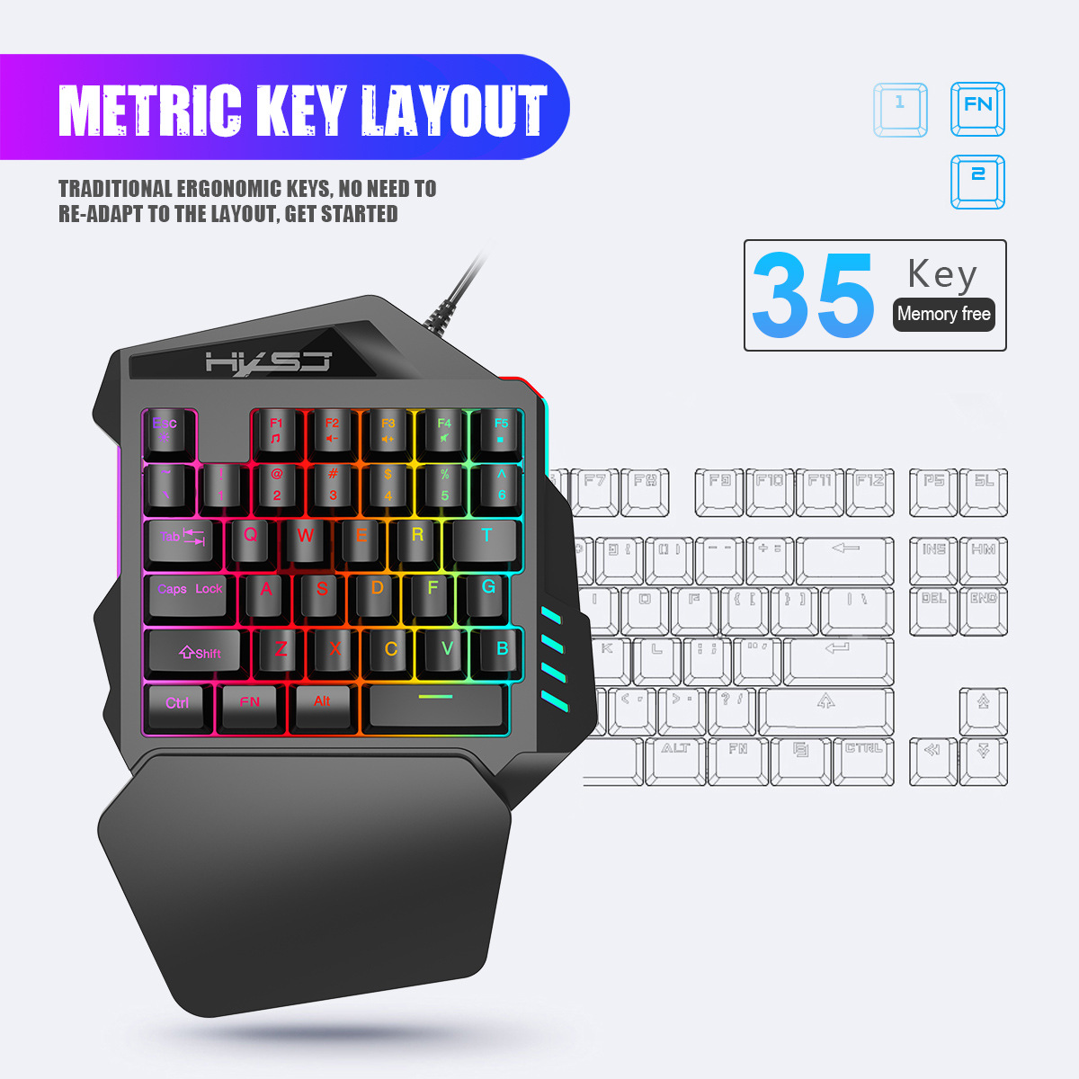 35-клавишная игровая клавиатур – обзор и цена Gaming Keyboard And Mouse For Xbox